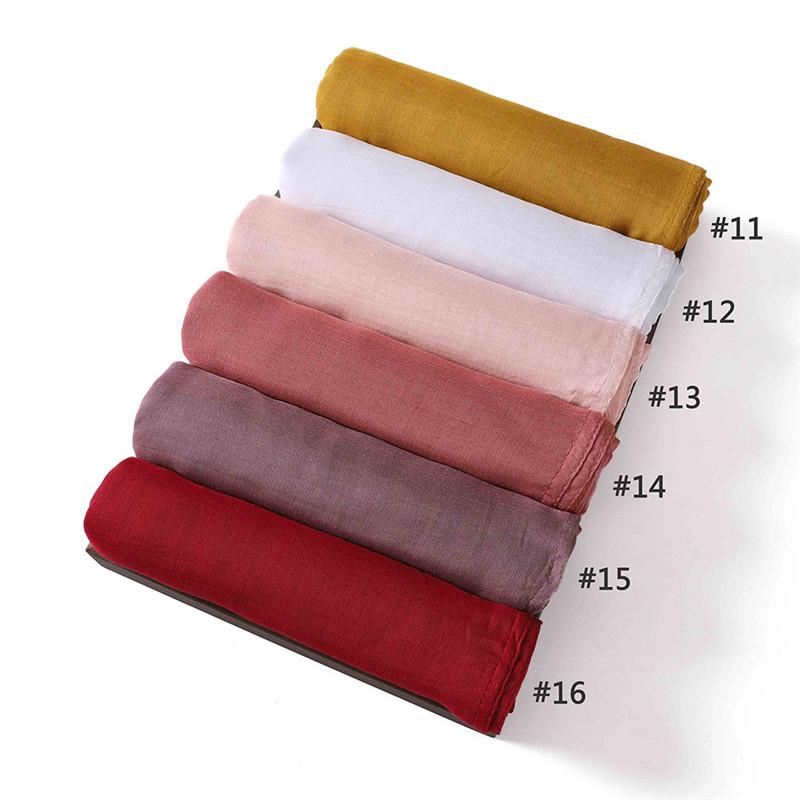 Modal Plain Hijab Scarf Rayon