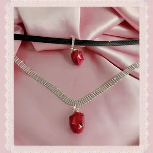 Berserk Anime Manga Griffith Behelit Jfashion Lolita Hime Gyaru Kawaii Coquette Dainty Rhinestone Vkei Y2K Choker Necklace