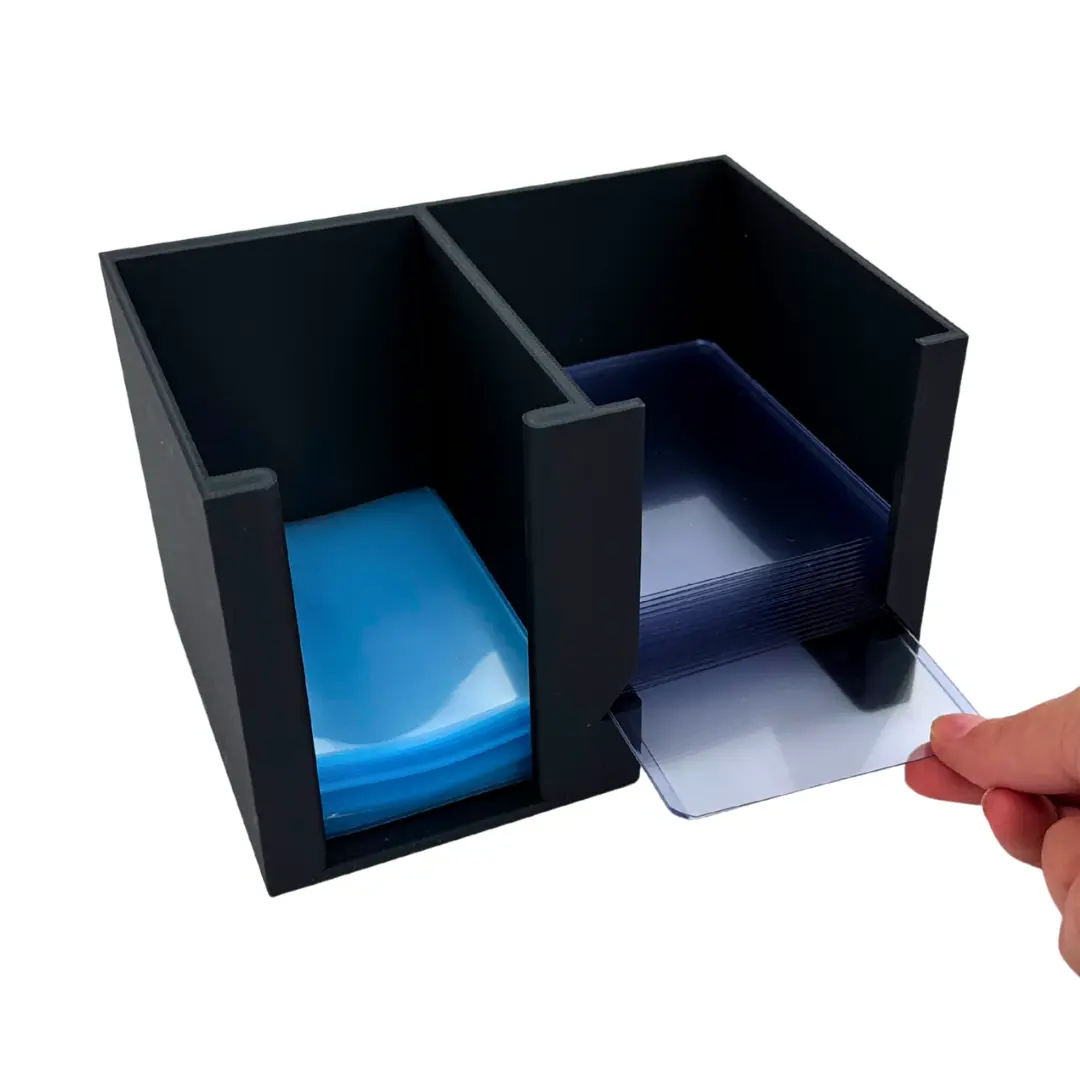 CardCare Lite - Trading Card Sleeve & Toploader Dispenser Organizer TCG, Sports Cards double-sleeved