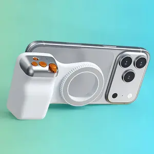Magnetic Phone Camera Shoot Hand Grip Zoomable Smart Phone Holder Shooting Aid Remote Control Handle For Iphone Android Phone