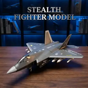 1:72 Scale J-20 Aircraft Model with Base, Durable Plastic, Adult Collectible, Desk Decor, Office Decoration, Gift for Aviation Enthusiasts