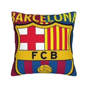 1 piece league barcelona throw pillow cover Decorative Pillowcases for Cozy Living Room and Bedroom Zipper Closure Hand Washable Machine Washable Without Pillow Cores