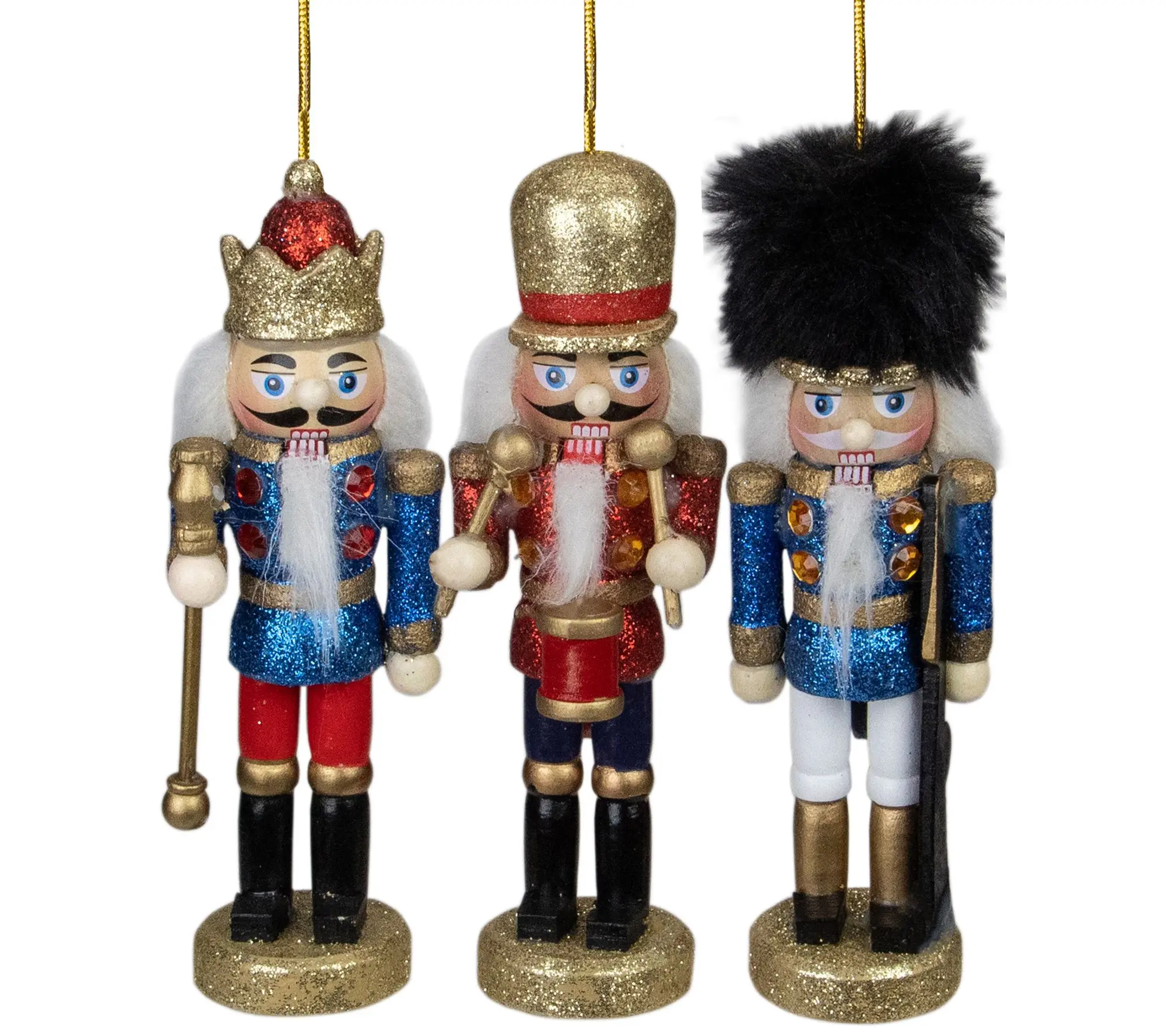 Northlight S/3 Nutcracker King Soldier and Drummer Ornaments