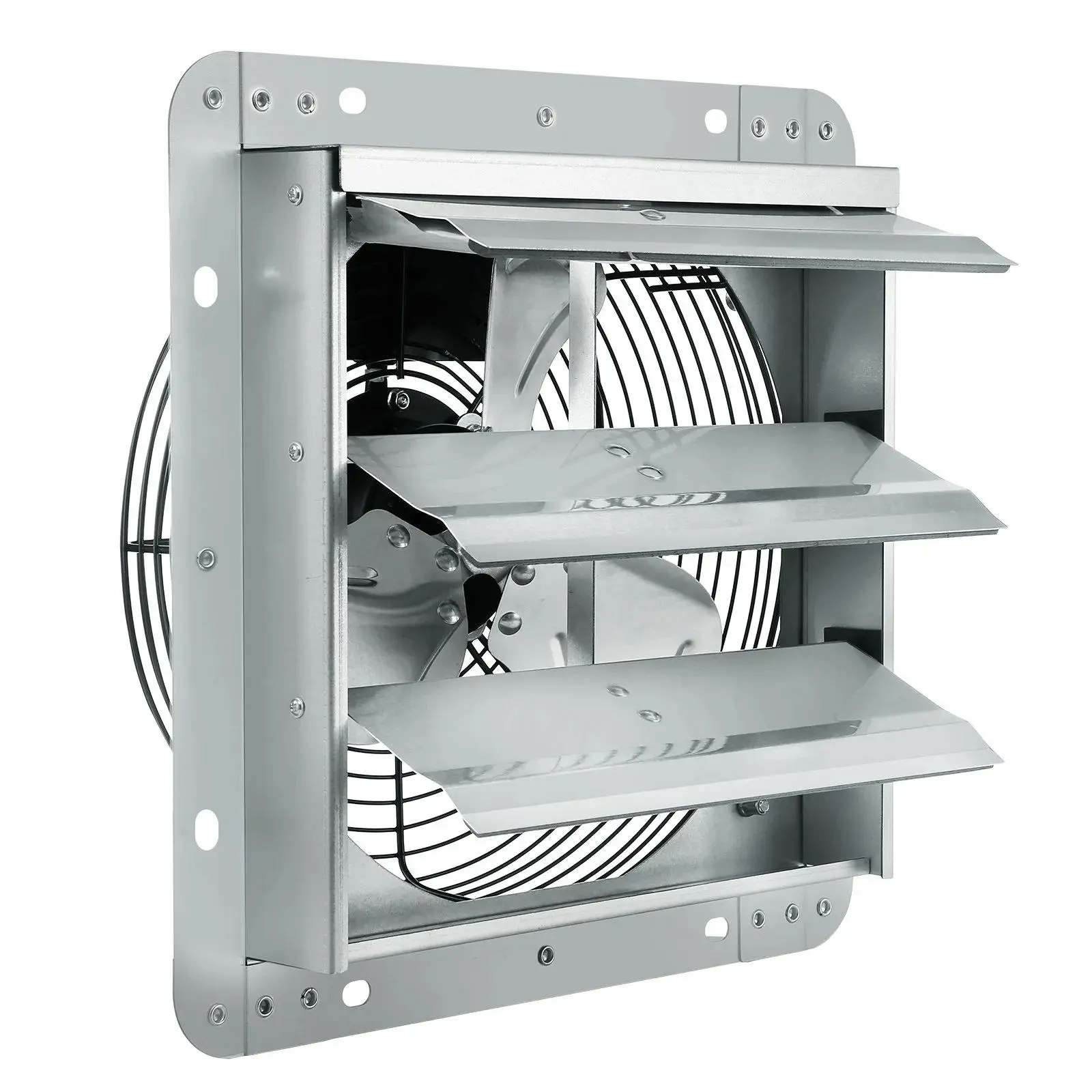 【Summerfinds】VEVOR 10-in Shutter Exhaust Fan - High-Speed 820 CFM Steel VentilatorAC-Motor Aluminum Wall Mounted Fan for GreenhousesGaragesFCC Certified, Ventilator
