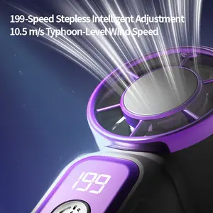 Adjustable in 199 positions, handheld fan cooling board, high wind speed and airflow, portable design, suitable for use in homes and offices, durable and efficient.