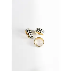 Rellery Checkerboard Ring || Choose Color