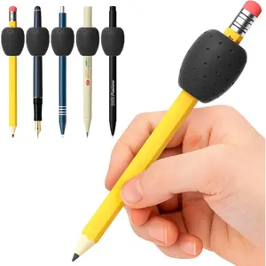 6-Pack Weighted Pencil Grips,0.6oz  Handwriting Aid for &Adults, Special Needs & Artists. Improves Penmanship & Fine  Skills for ,,Tremors, Dyspraxia & ,Black
