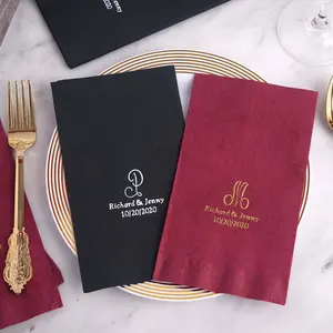 100-Pack Paper Dinner Napkins Personalized Monogram - Custom Wedding Napkins for Special Occasions