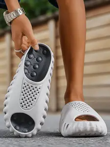 Men's EVA One Piece Slides | Massage Footbed | Lightweight Beach Slippers