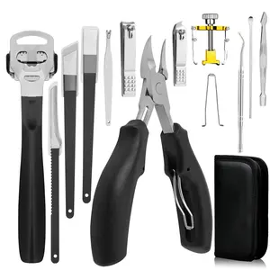 Pedicure Knife Set for Feet, 13pcs Ingrown Toenail File and Lifters, ，Gift Nail Care Nursing nail art design tool Stainless Stee