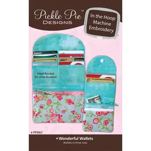 Wonderful Wallets In The Hoop Machine Embroidery Design