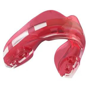 SafeJawz ORTHO Protective Sports Mouth Guard for Braces with Case for Boxing, Basketball, Lacrosse, Football, MMA, Hockey - ICE PINK