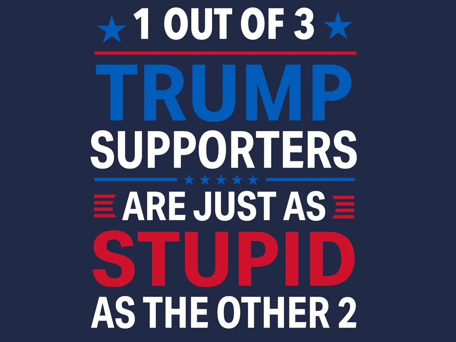 Anti-MAGA - Anti-Trump 2025 - Funny Anti-Trump Voter 18X24 inch 2-Sided Political Yard Sign with Stake