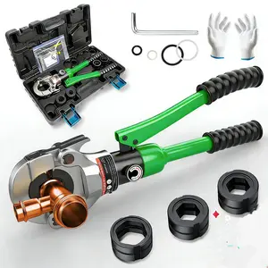 Propress Tool for Copper Pipe, Hydraulic Tool Dies Jaw 1/2", 3/4", 1", Pro Press Crimper Tool Suitable for Pressing Copper Pipe of Water Heating Crimper Tool