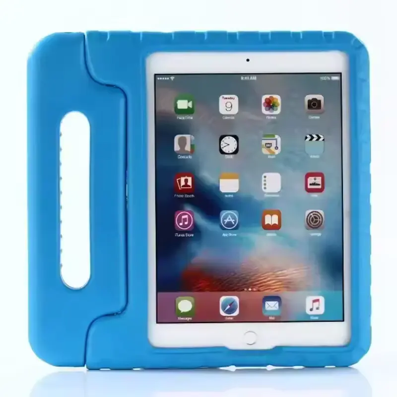 Entronix Case for iPad 12/11/10/9/8/7th Gen Air - Shockproof Protective Kid Friendly Cover Built-in Kickstand & Holder Tablet Accessories Durable