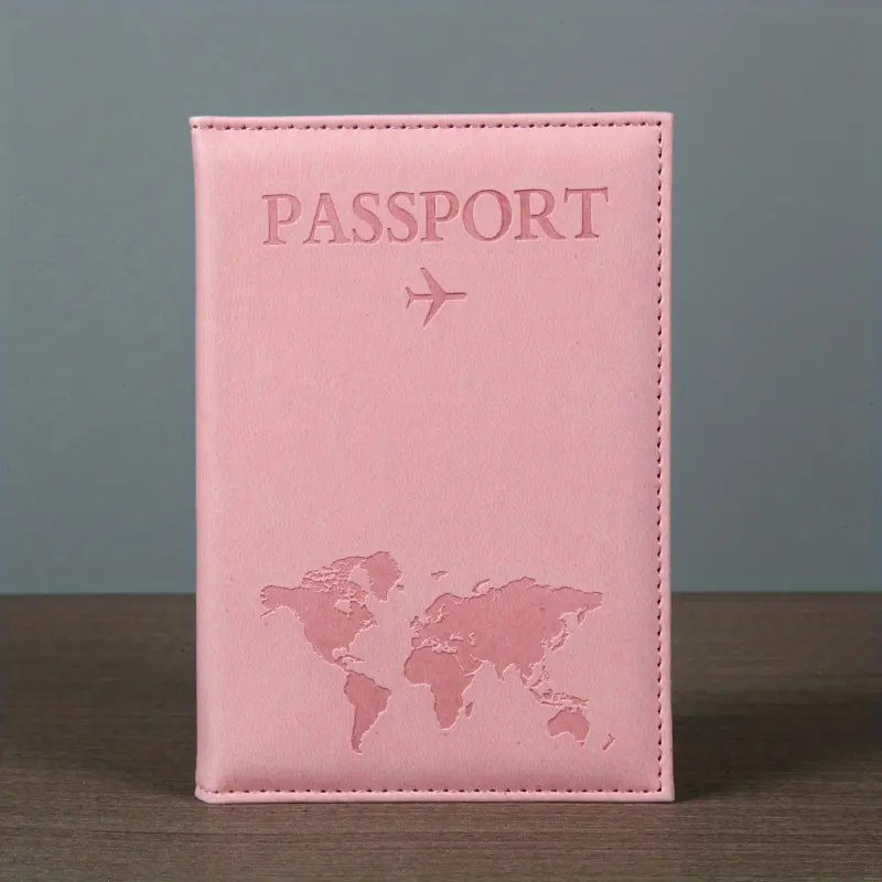 PU Leather Passport Cover - Unisex Minimalist Home Organizer, Cute Travel Document Holder for Women with Convenient Protection