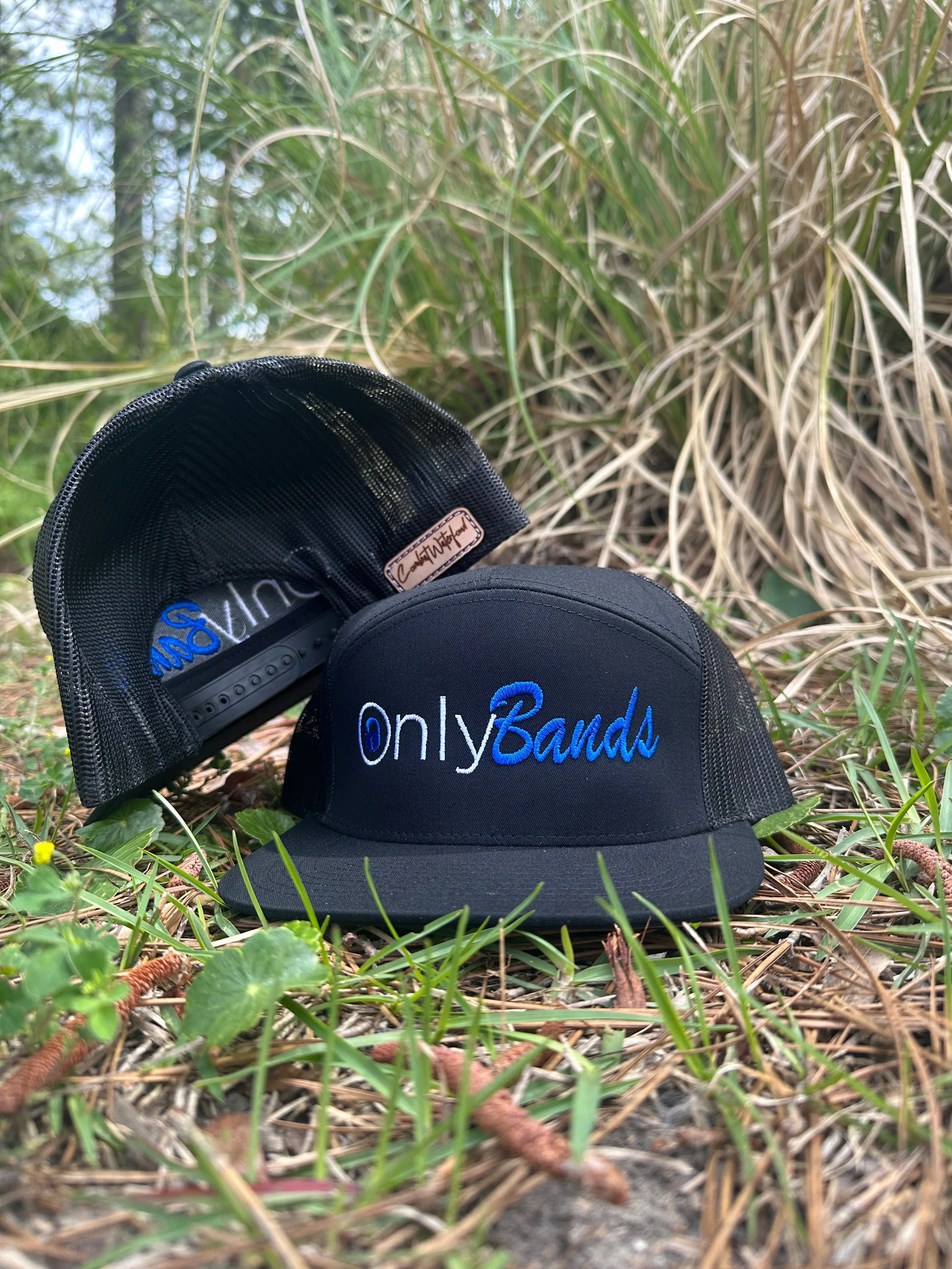 Only Bands Black 7 Panel Hat - Combat Waterfowl