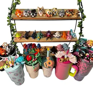 Tonsofprintz Tumbler Buddies - 3D Printed Flexi Animals - Tumbler/Drinkware Accessory