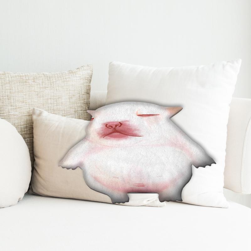 Pibble Pillow Cozy Plush Animal Design Soft and Cuddly Pillow