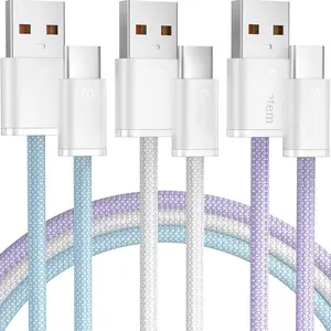 USB C  3FT+6FT+10FT 3-Pack, USB A to USB Type C Charger Cord, 3A Fast  Compatible with  15 16 16e Pro,  S24/S23 S22/Note 20/10,  Play,  iPad Android Accessories