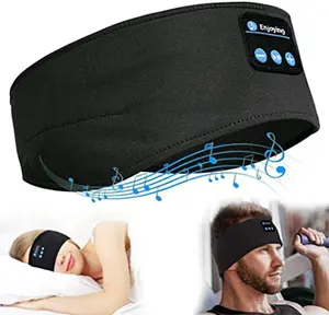 Sleep Soft Ear Mask,Sports Headband with Ultra-Thin HD Stereo Speakers, Unisex, Perfect for Sleeping,Workout,Jogging,Yoga,Insomnia, Air Travel, Meditation Audio Headphone Black Electronic