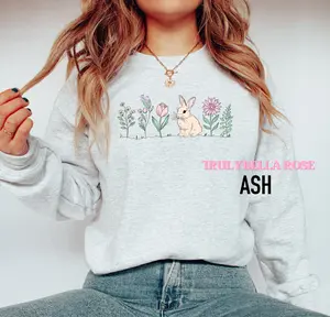 Simple Spring Easter bunny sweatshirt, Gildan sweatshirt