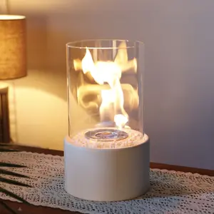 Tabletop Fire Pit Mini Firepit for Indoor & Outdoor Portable Fire Bowl for Patio Table, Fire Pit Kit for Cozy Ambiance, Gifts for Home & Camping, Smores Maker for Table Top