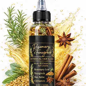 Herbalista Maximum Strength Botanical Hair Growth Oil 4 oz – Rosemary, Fenugreek, Horsetail & More Ingredients - Hair Oil – Natural Scalp & Hair Nourishing Oil for Thicker, Stronger, Healthier Looking Hair – Paraben & Sulfate Fre