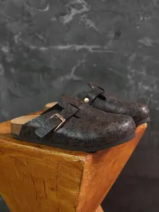 Women Men Birk Sandals, Comfortable Trendy Random Floral Design, Premium Leather Material, Perfect Casual Wear, Ideal Gift Choice