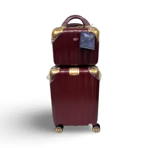 American Green Travel Melrose S Carry-on Vanity Luggage, Set of 2 - Burgundy