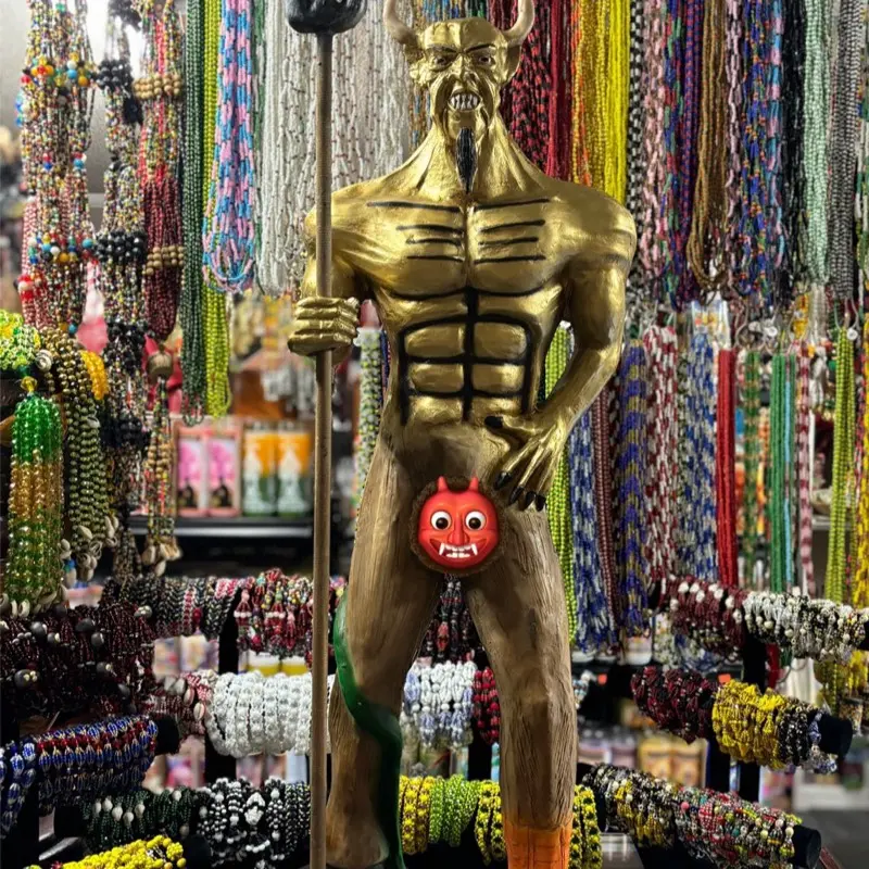 Big Golden Devil Statue