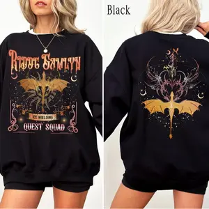 Quest Squad Fantasy Unisex 2-Sided Sweatshirt with Dragon Adventure Design, Ridoc Gamlyn Gildan Casual Women's Clothing - Womenswear, Check