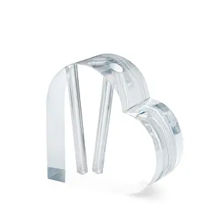 Forever Rose Acrylic Heart Vase (For Two Trimmed Roses)