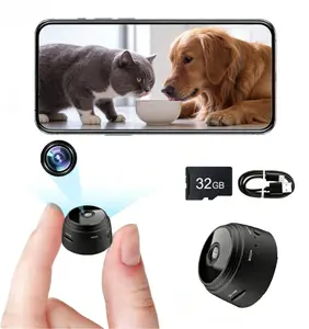 1080P HD Wireless Mini Security Camera, Magnetic, Night Vision, AI Motion Detection, Dual Power, 32GB Support, APP Remote View for Indoor Outdoor Use