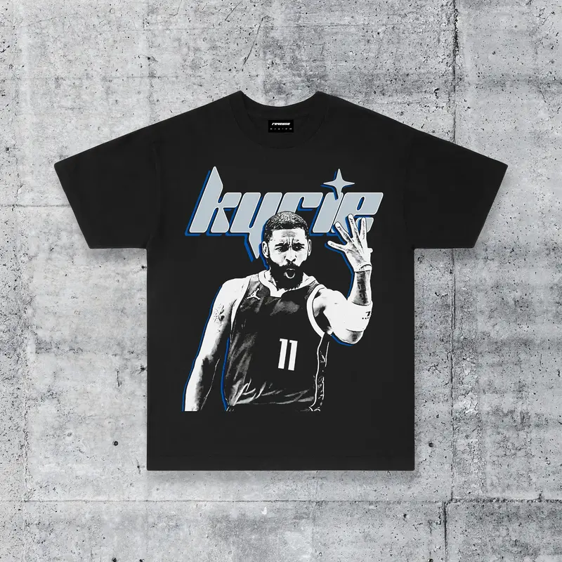Y2K Kyrie Irving Dallas  Basketball Mavericks Streetwear T-Shirt