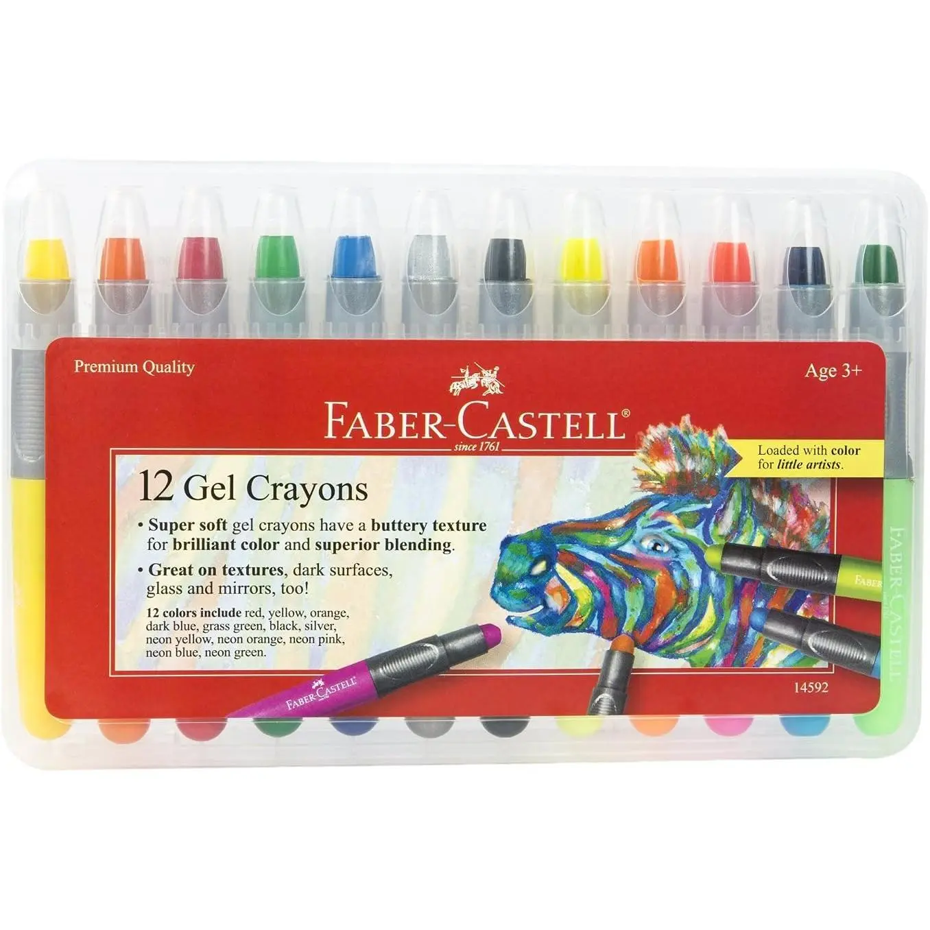 Fine Art Gel Stick Crayons 12 Count