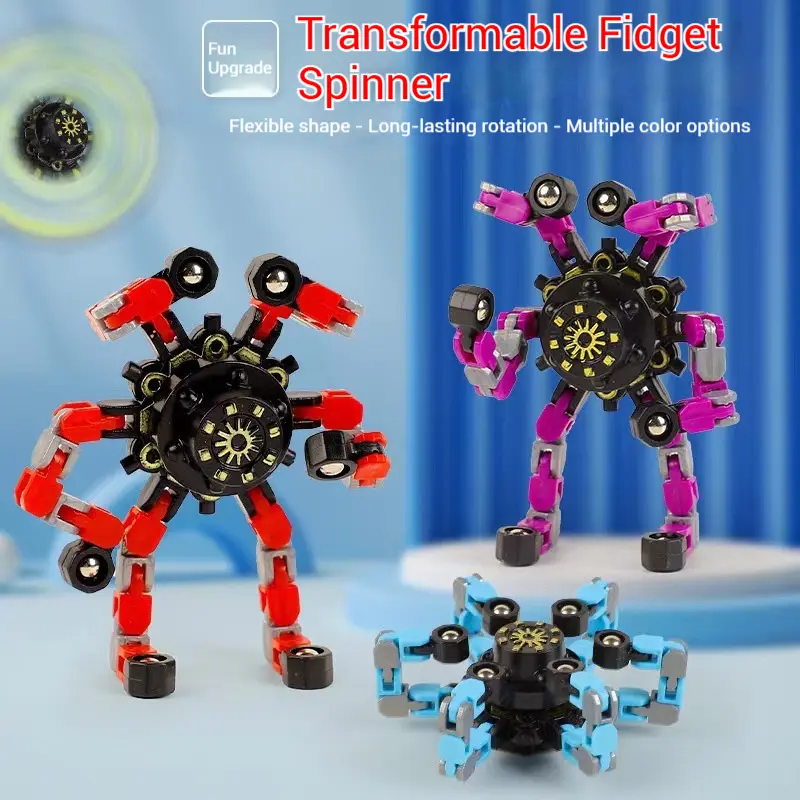 Robot fingertip toy deforming mechanical decompression decompression artifact children's new peculiar toy