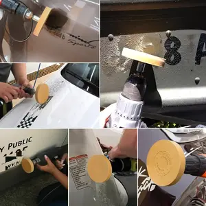 Professional Rubber Wheel Drill Adapter, Sticker Remover for Cars Walls Surfaces, Easy Removal of Fine Lines Adhesive Residue, Car Repair Tool