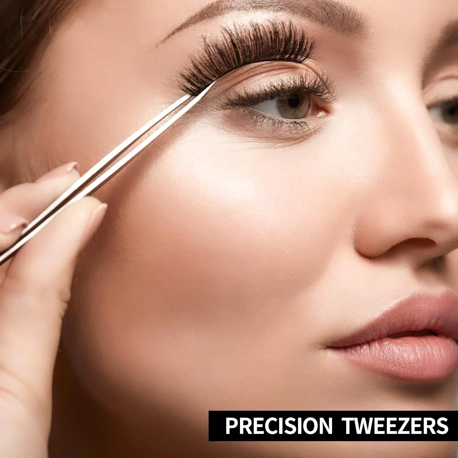 3 Pieces Straight Pointed Tip Tweezers Isolating Tweezers Eyelash Extensions Tweezers Lash Tweezers Pointed Blackhead Remover Precision Eyebrow Splinter (Classic Style,5.31 Inch)