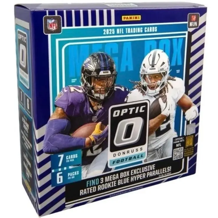 2025 Panini Donruss Optic Football Mega Box Sports Cards Packs, Collectible Football Trading Cards, Collectible Football Cards