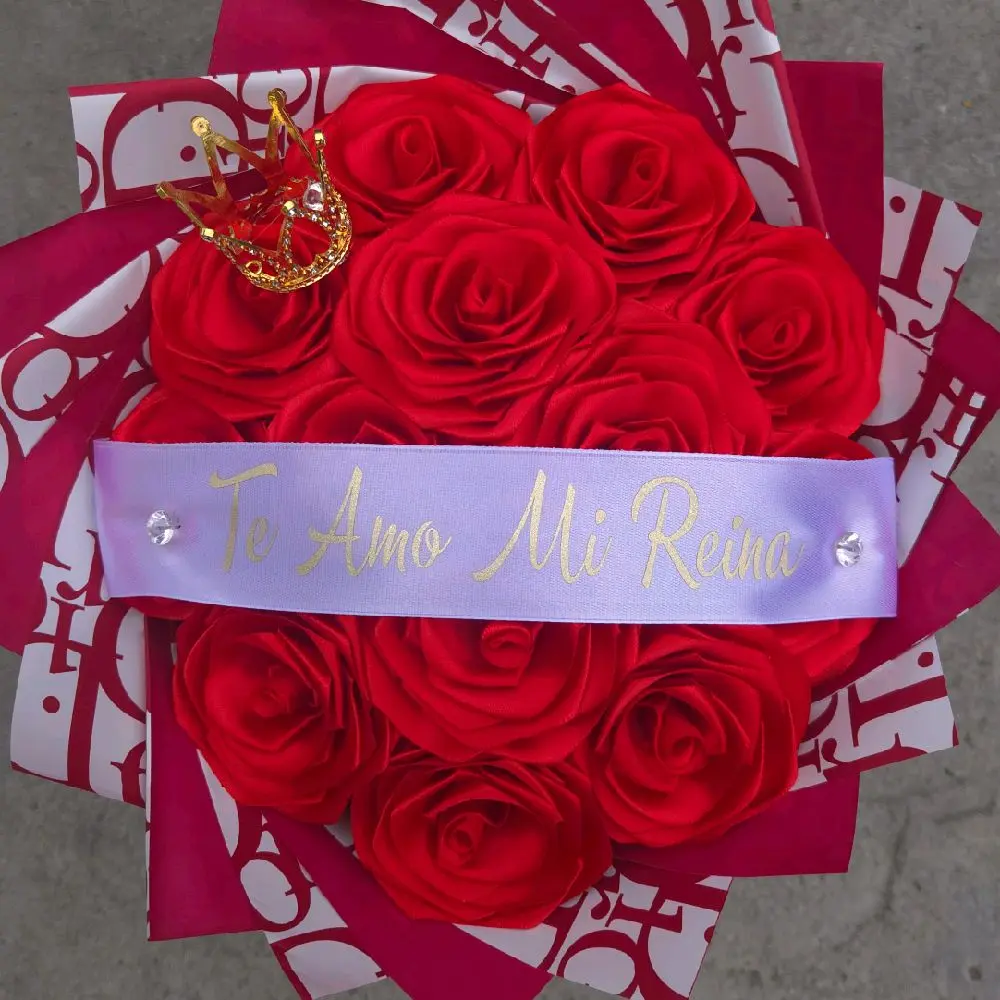 Te Amo Eternal rose crown roses room decor Decorative Flowers rosas Plants