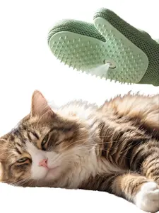 Anti-Static Pet Grooming Glove - Lint-Free Pet Hair Remover, Massage Tool, Universal Pilling Cleaner for Cats, Dog & Cat Grooming Accessory