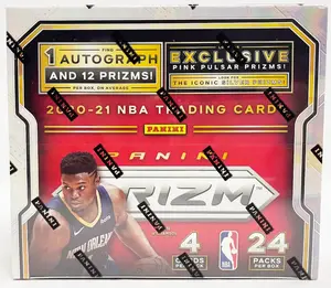 2020-21 Prizm Basketball Retail Box - 24 Packs per Box / 4 Cards per Pack - Ripped and Shipped