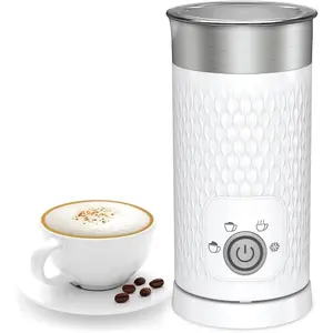 Milk Frother, 4-in-1 Electric Milk Steamer, Automatic Warm and Cold Foam Maker and  Warmer for Latte, Cappuccinos, Macchiato
