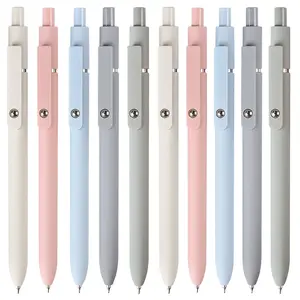 Gel Pens 10 Pack - Smooth No-Bleed Quick Dry Ink 0.5mm Fine Point Multifunctional Stationery for Journaling Notes Exams School & Office Quick-Dry Black Ink Ultra-Fine 0.5mm Tip Comfort-Grip Barrel