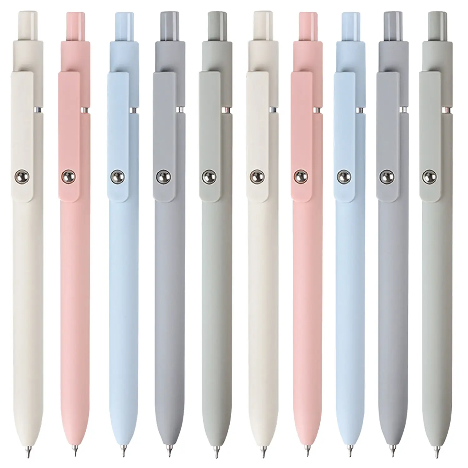 Gel Pens 10 Pack - Smooth No-Bleed Quick Dry Ink 0.5mm Fine Point Multifunctional Stationery for Journaling Notes Exams School & Office Quick-Dry Blac