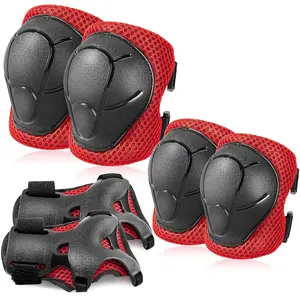Basic  Protective Gear:   Pads and Elbow Pads with Wrist Guards Set for 3-15  - Design for Roller Skates, Cycling, BMX , Skateboard, Inline Skating, Scooter Riding