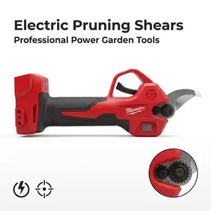 Professional M18 Compatible Cordless Pruning Shears, 100W High-Torque Electric Branch Cutter with LCD Display, 25mm Cutting Capacity, 0.76kg Portable Design for Orchard & Landscape Maintenance