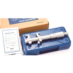 Dasqua Inside Micrometer, 2"-3" Range, 0.001 in Precision, Carbide Tips, Ratcheted Grip, Accurate Gauge for Automotive & Motorcycle Repair