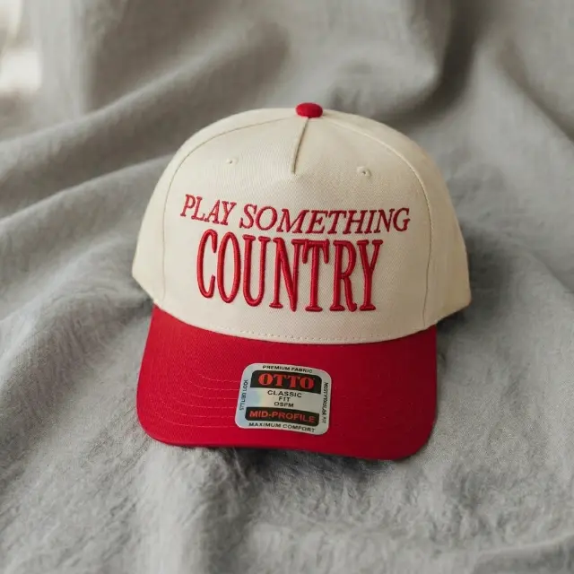 Play Something Country Trucker Hat, Women's Hat, Snapback Hat, Cowboy Trucker Hat, Nashville Style Hat, Embroidered trucker hat
